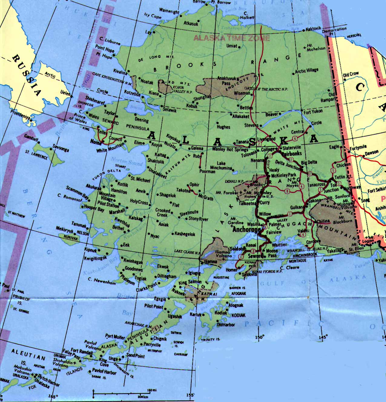 Alaska Carte Et Image Satellite