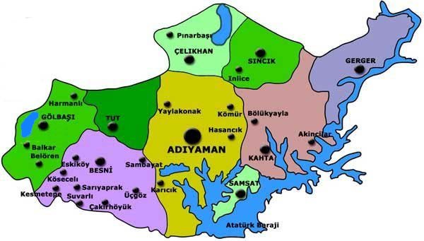 Golbasi Map, Adiyaman