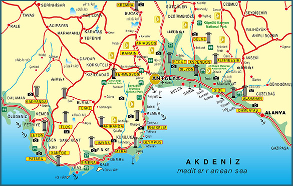 Kas Map, Antalya