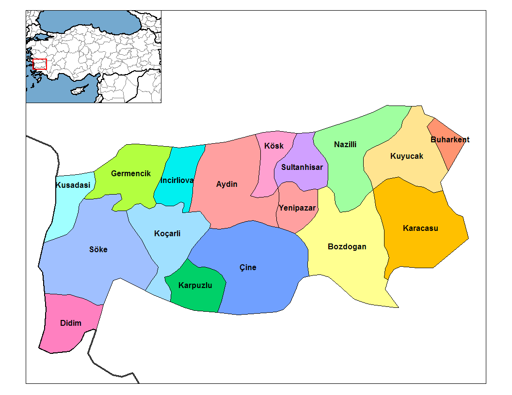Didim Map, Aydin