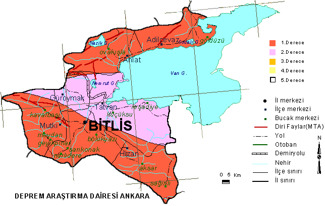 Ahlat Map, Bitlis