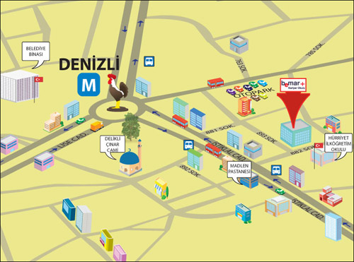 Cal Map, Denizli