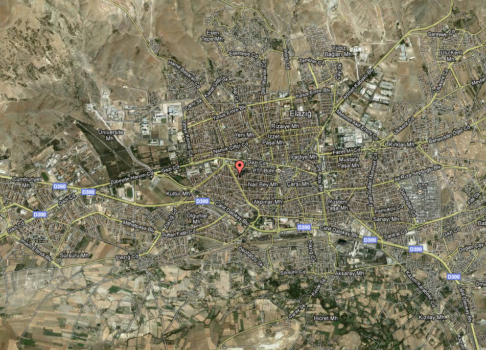 Baskil Map, Elazig