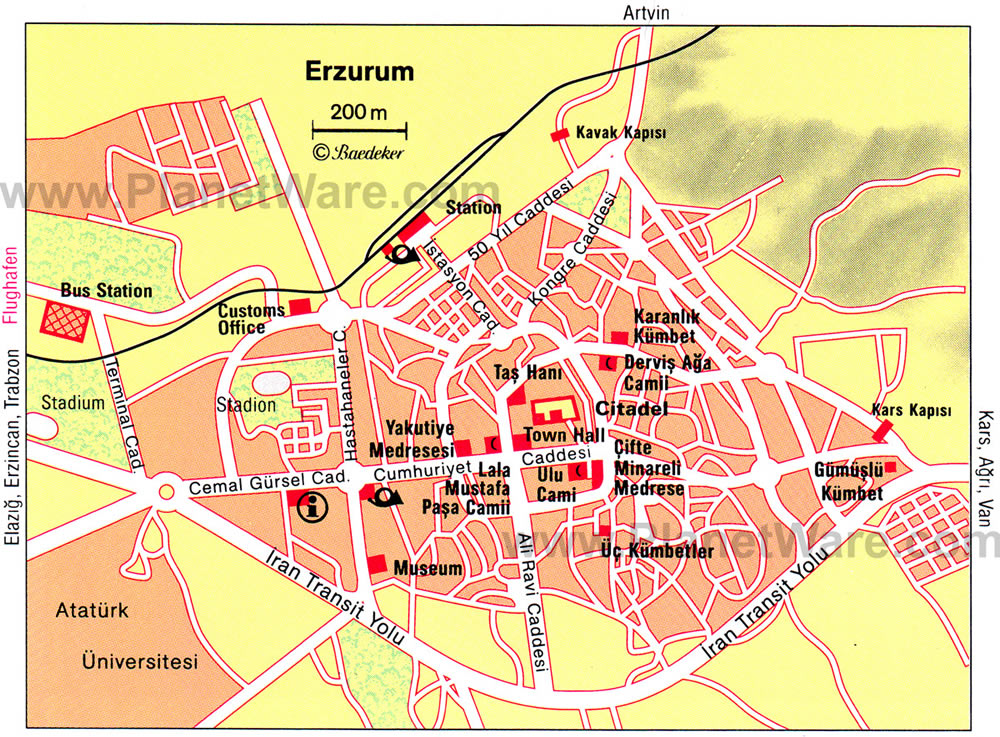 Tekman Map, Erzurum