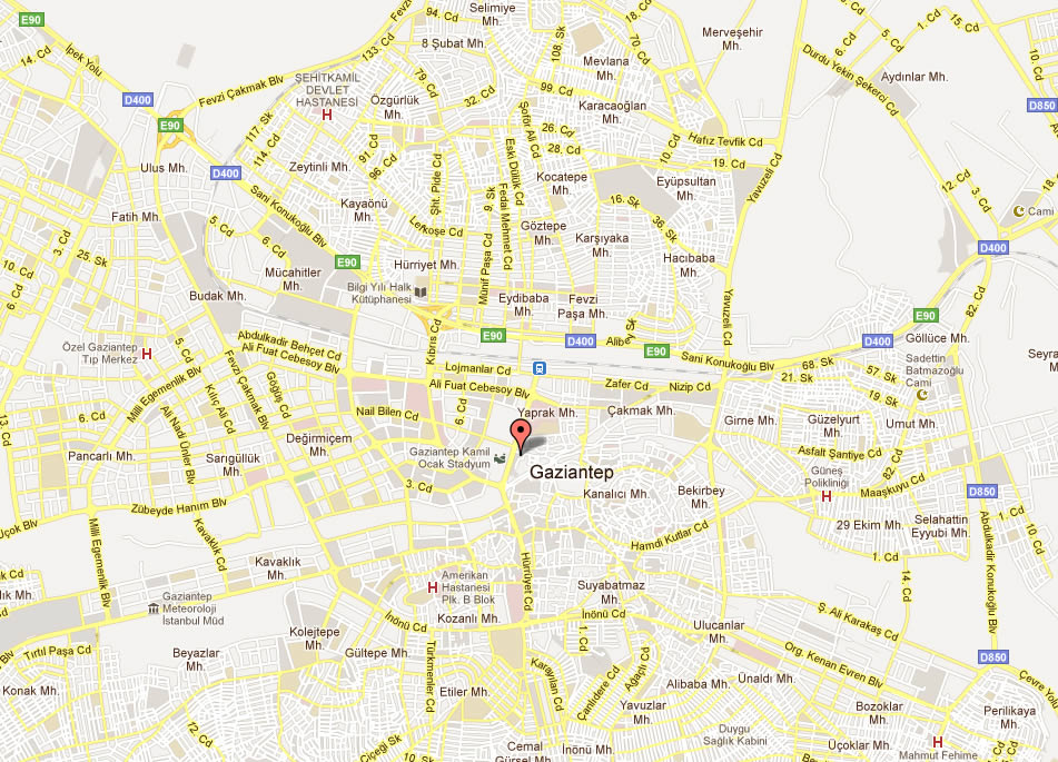 Araban Map, Gaziantep