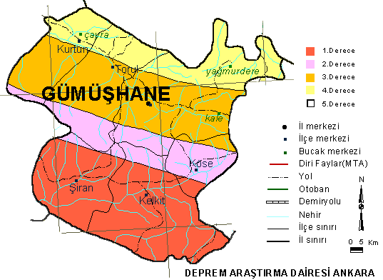 Kelkit Map, Gumushane