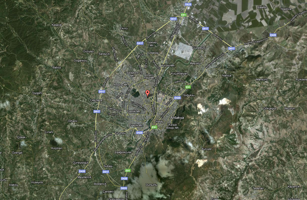 Antakya Map, Hatay