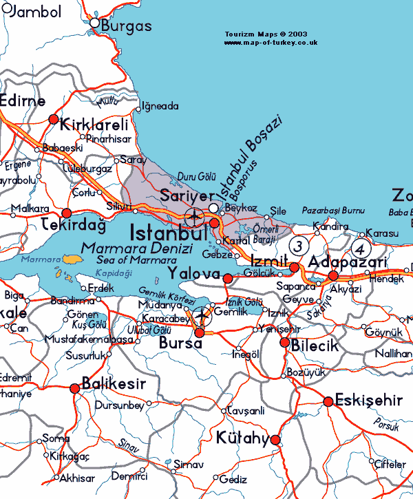 Kagithane Map, Istanbul