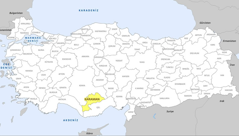 Akyaka Map, Karaman