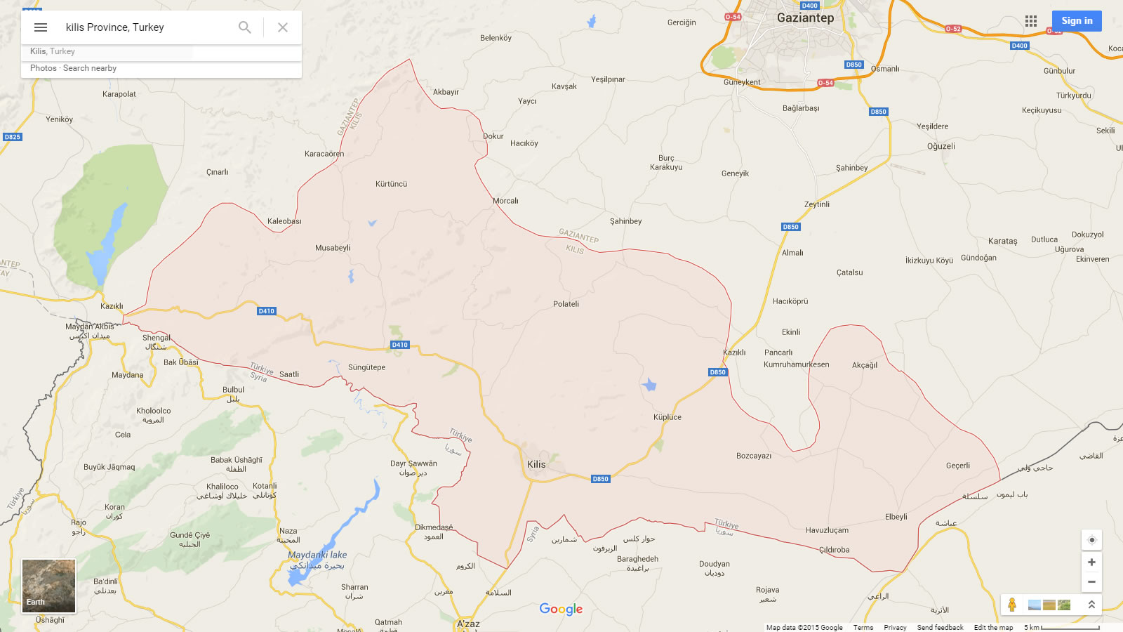 Polateli Map, Kilis