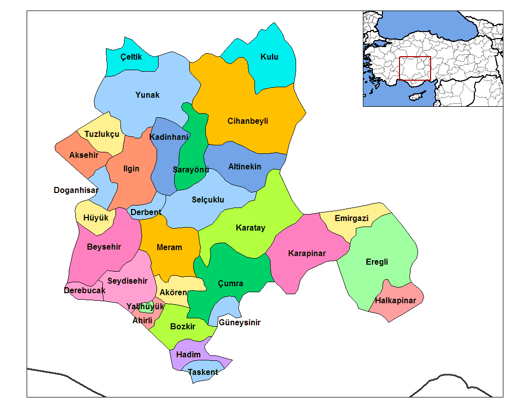 Taskent Map, Konya