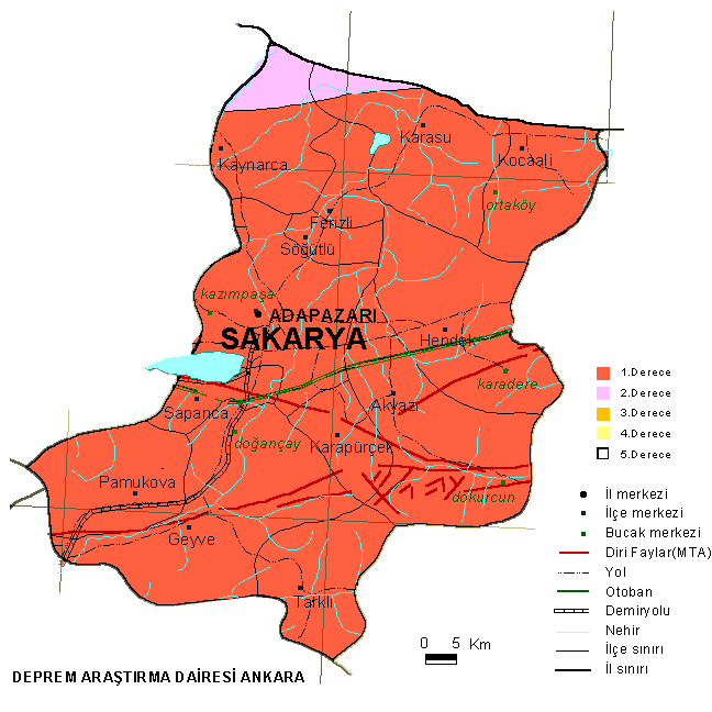 Derbent Map, Sakarya