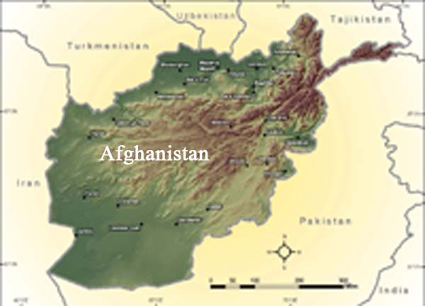 carte du afghanistan