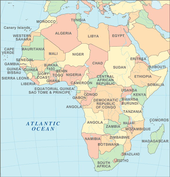 afrique carte