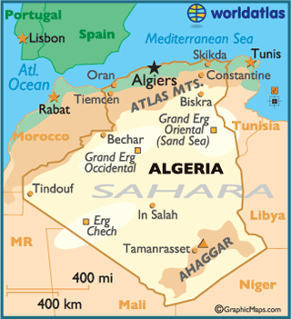 algerie carte villes