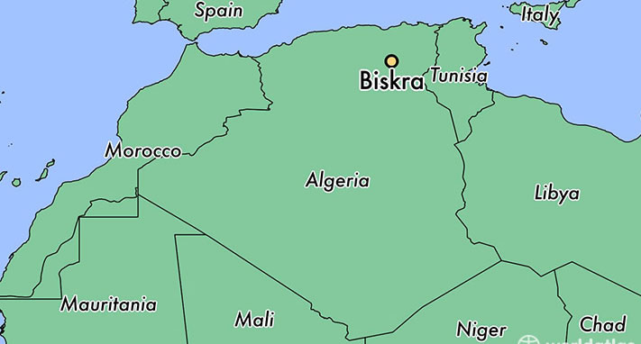 biskra villes plan algerie