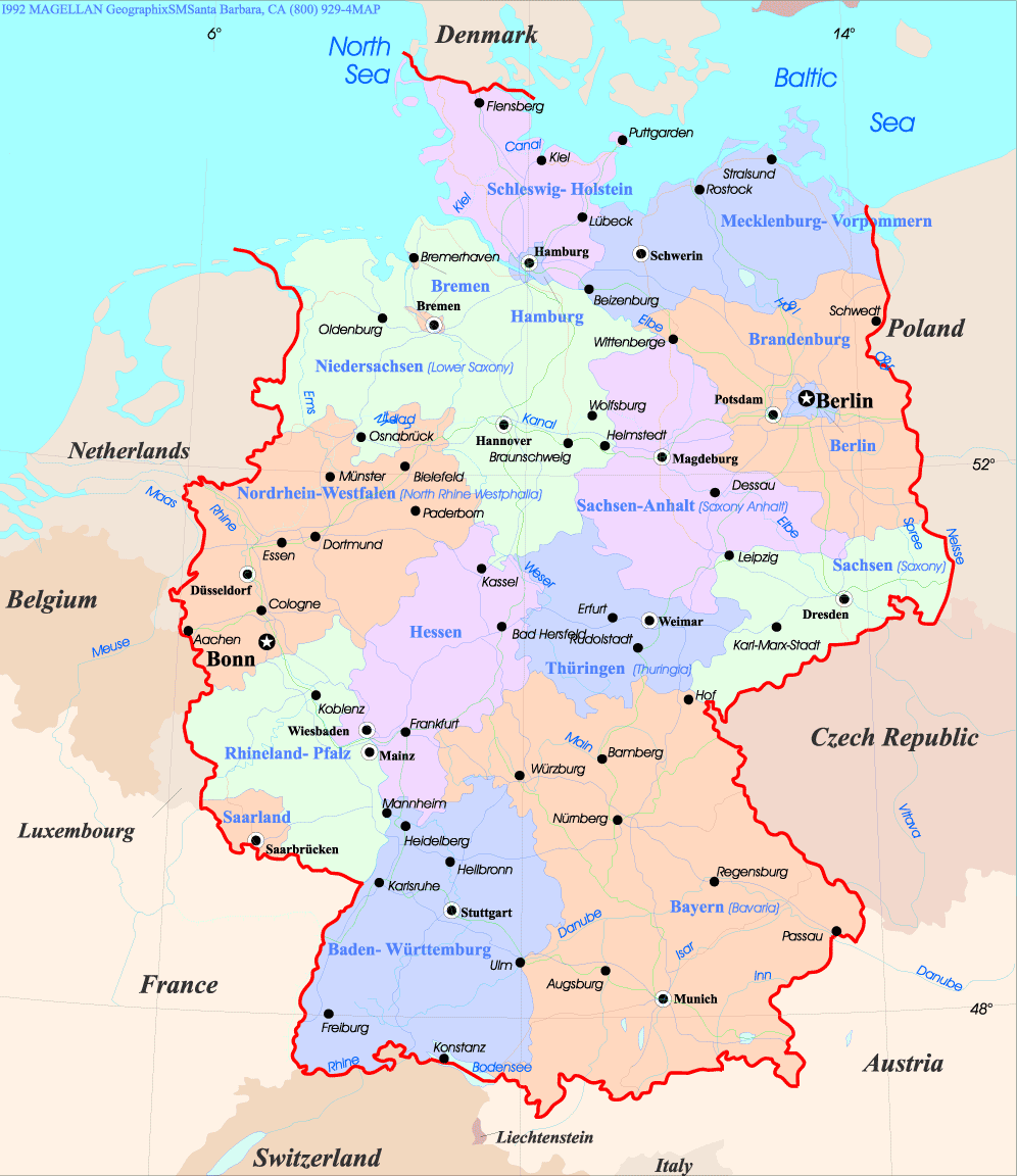 Allemagne Carte