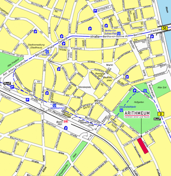 Bonn touristique plan