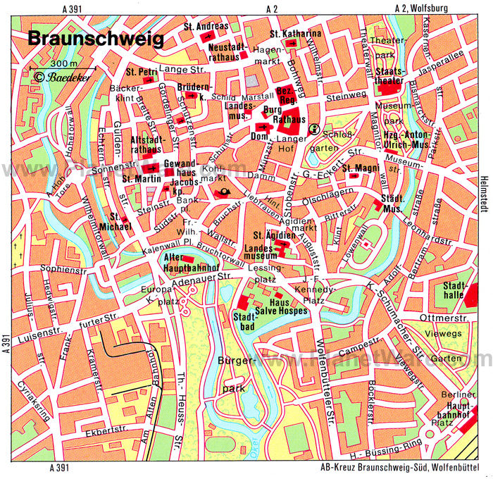 braunschweig centre ville plan