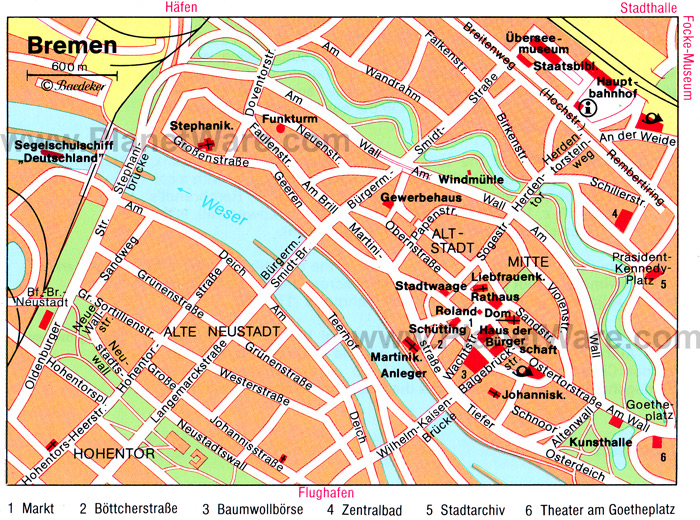 bremen centre ville plan