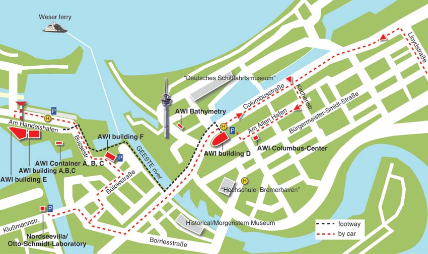 Bremerhaven street plan