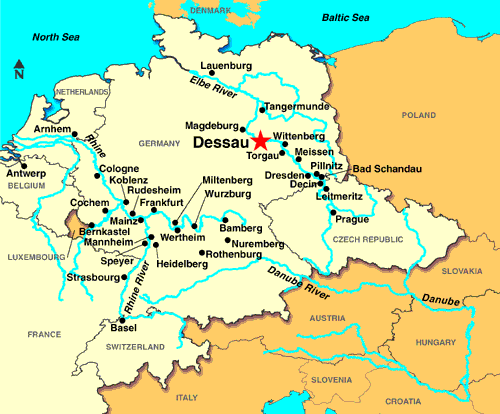 Dessau location plan