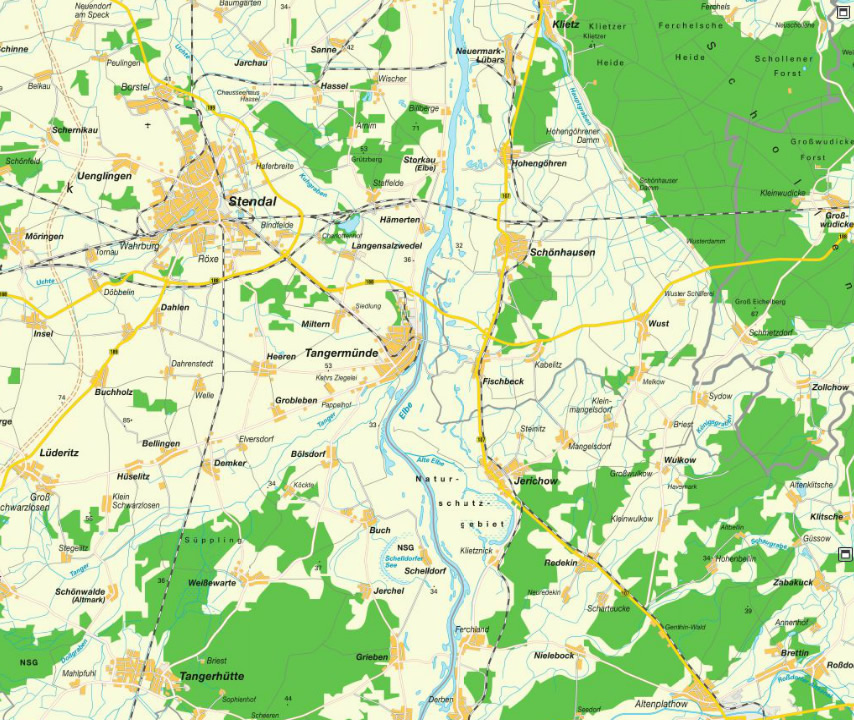 Dessau ville centre plan