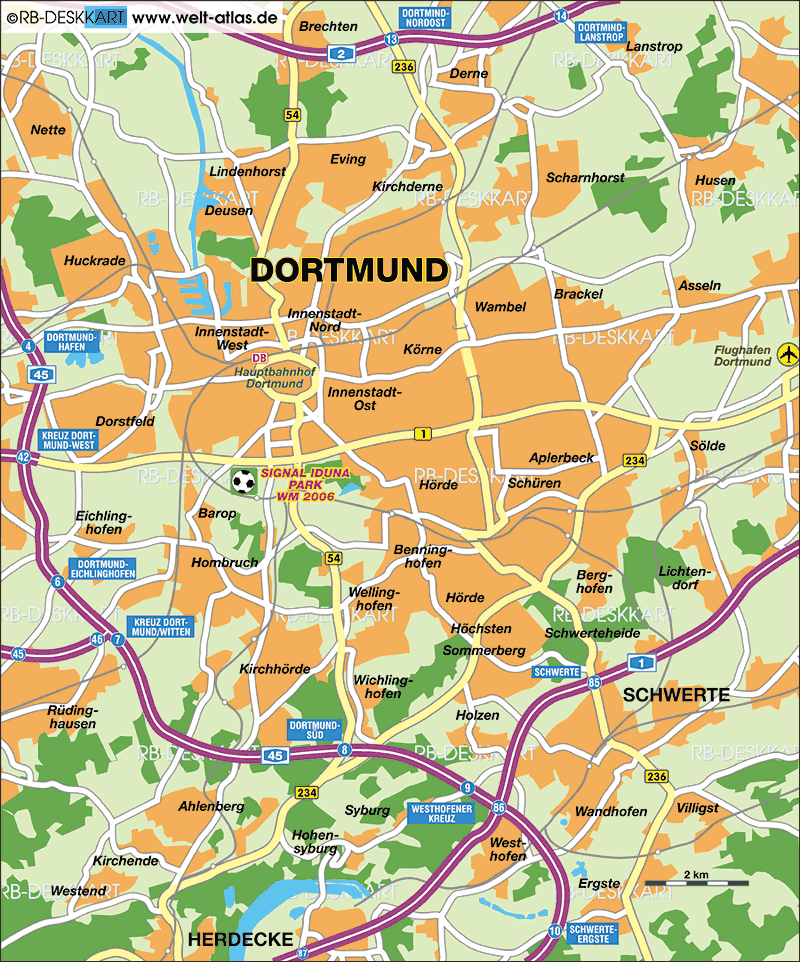 Dortmund quartiers plan