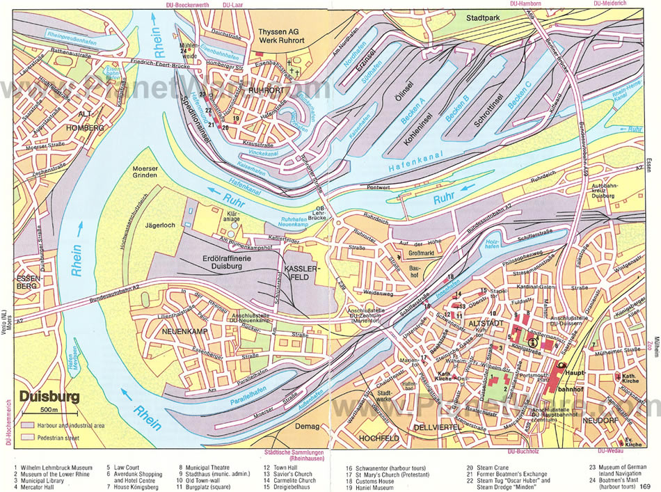 Duisburg quartiers plan