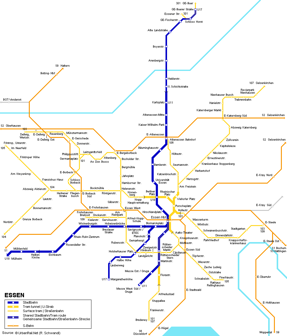 essen metro plan