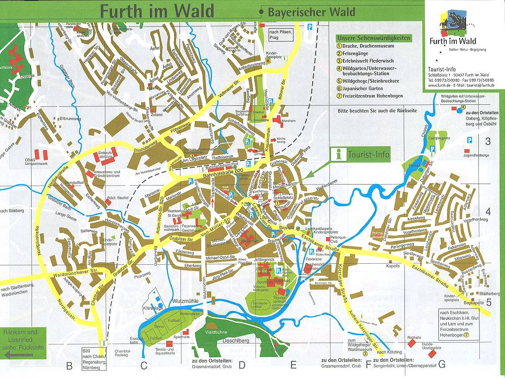 Furth touristique plan