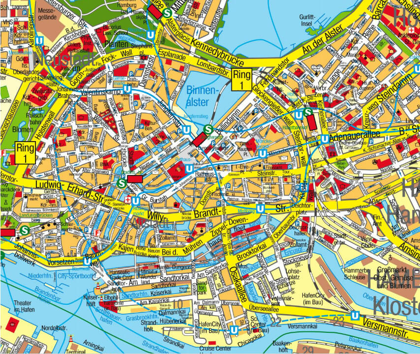 Hamburg ville centre plan