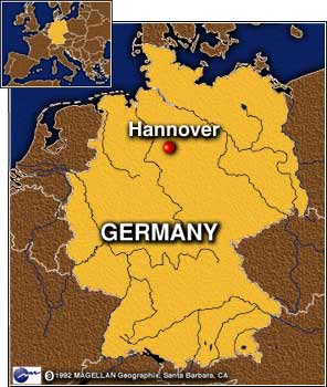 allemagne Hannover plan