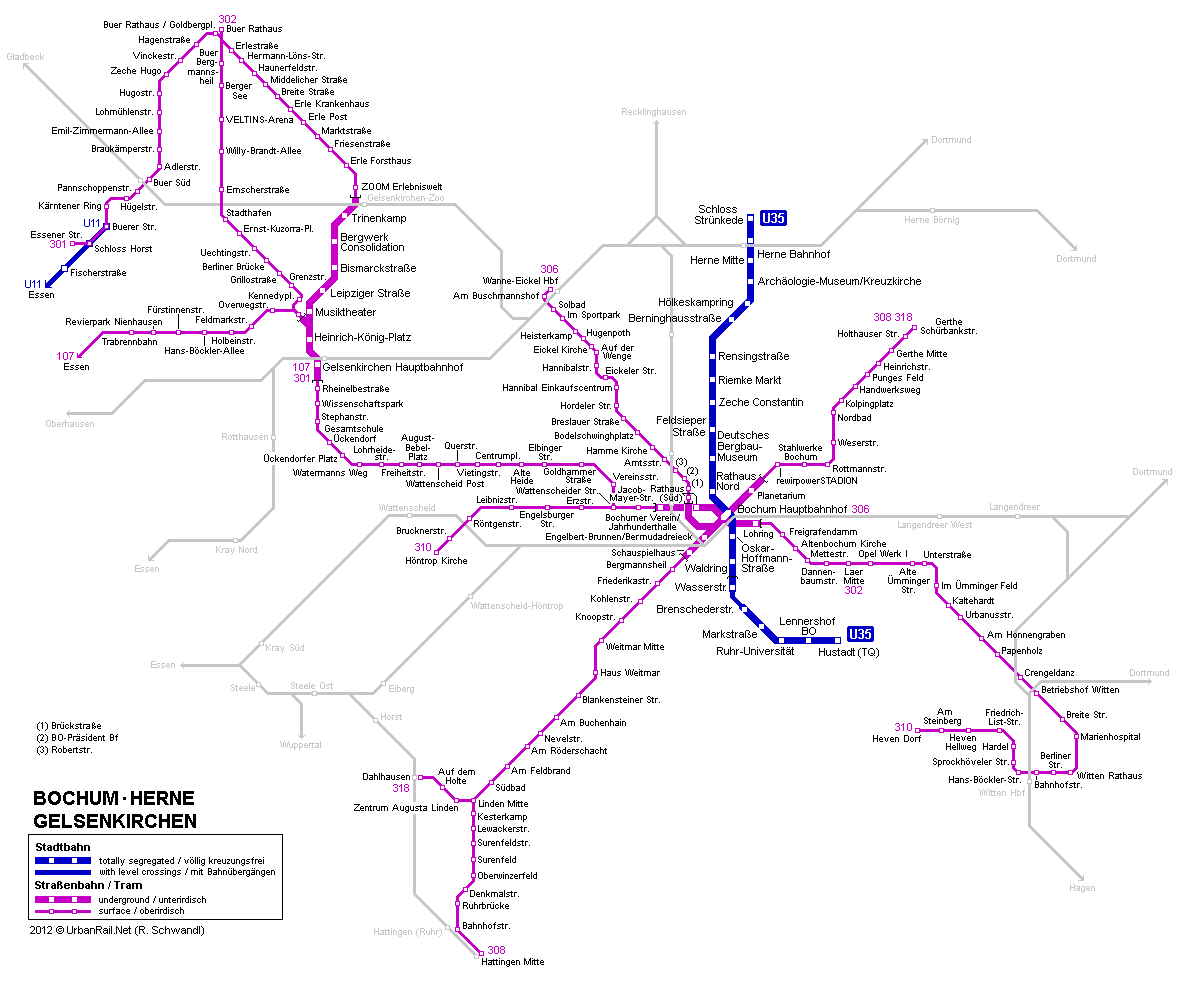 bochum Herne metro plan