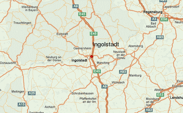 Ingolstadt itineraire plan