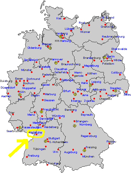 deutschland plan Karlsruhe