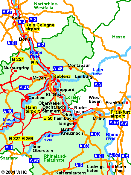 Koblenz itineraire plan
