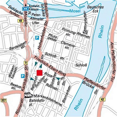 Koblenz street plan