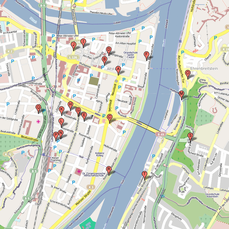 koblenz hotels plan