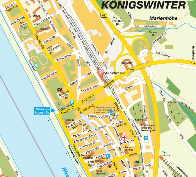 konigswinter ville centre plan