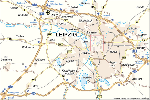Leipzig itineraire plan