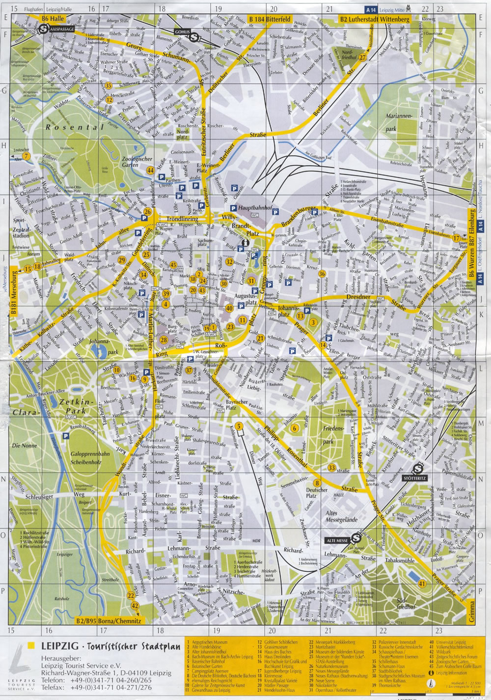 Leipzig ville plan