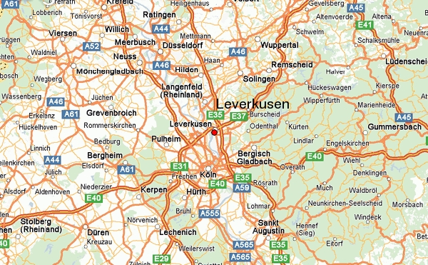 Leverkusen itineraire plan