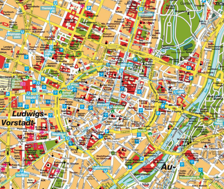 Munchen ville centre plan