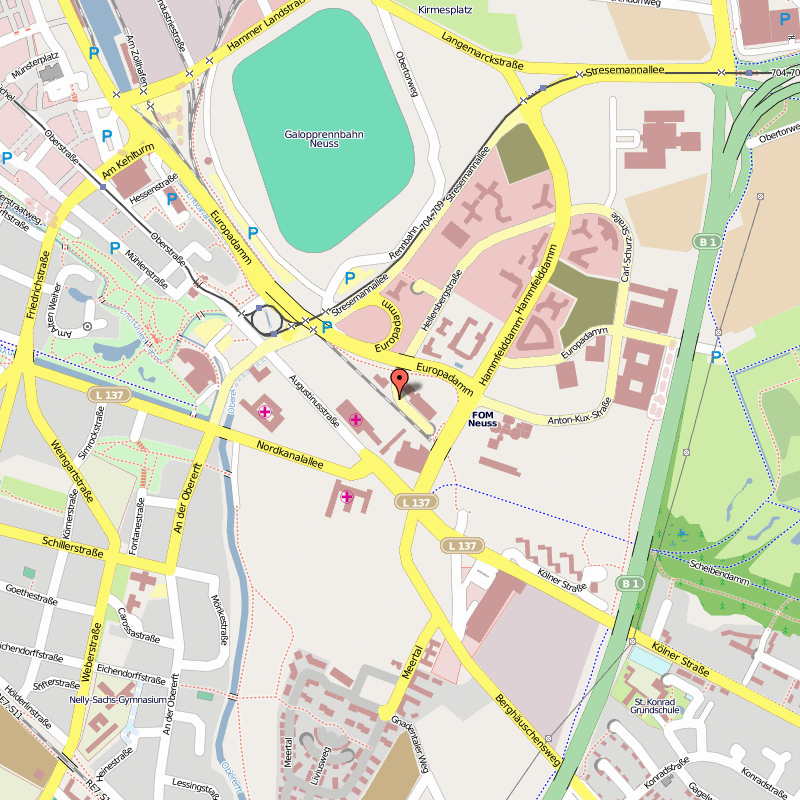 Neuss ville plan