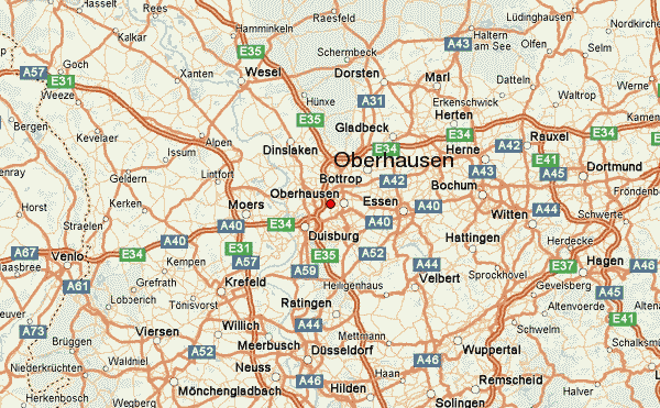 Oberhausen itineraire plan