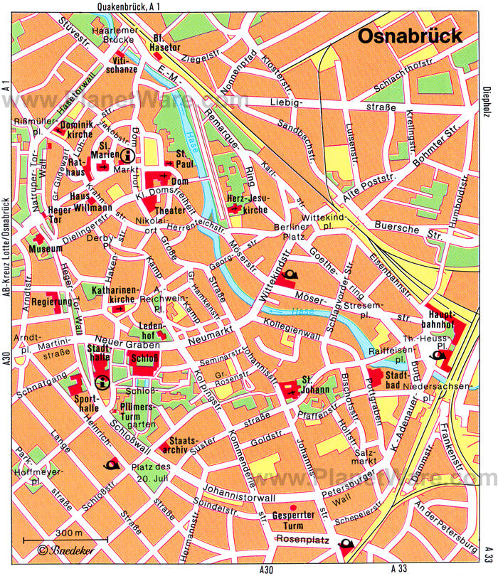 osnabruck centre ville plan