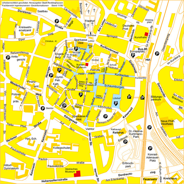 Recklinghausen centre plan