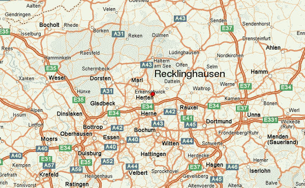 Recklinghausen itineraire plan