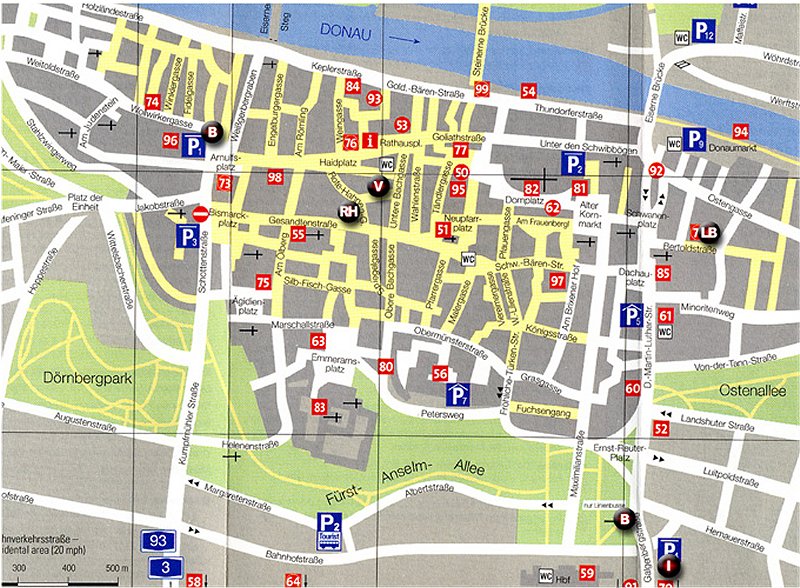 Regensburg street plan